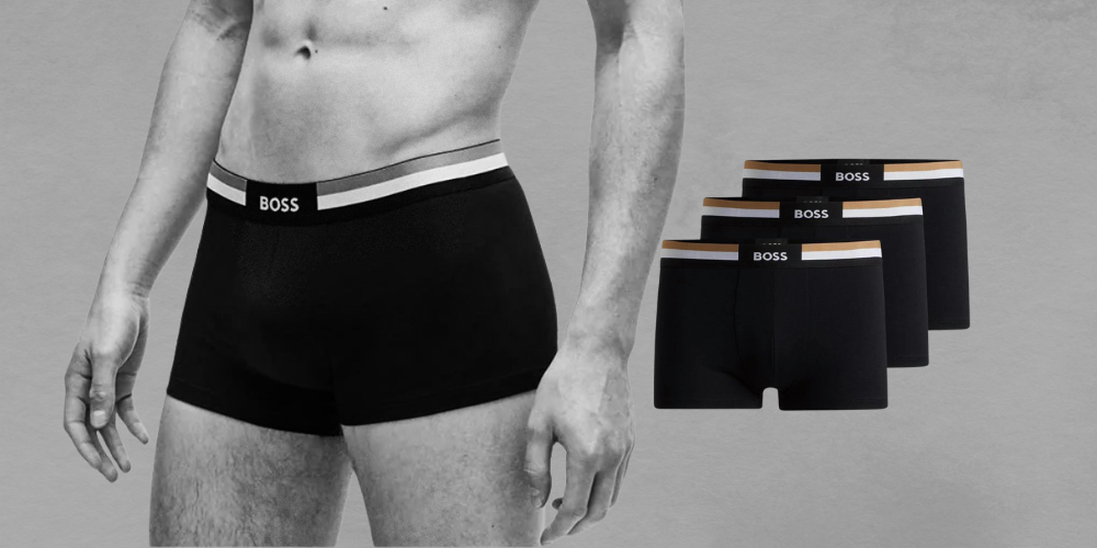 Essentials Drop: Boss Men's 3 Pack Signature Waistband Boxer Trunks