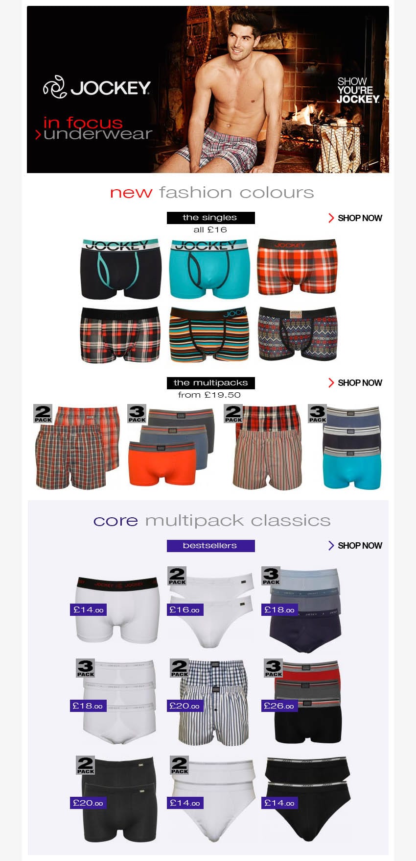 Jockey underwear in focus newin SS15 styles