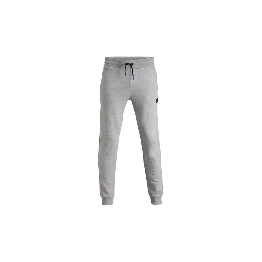 Jersey Cotton Tracksuit Bottoms, Light Grey Melange-Bjorn Borg-UNDERU