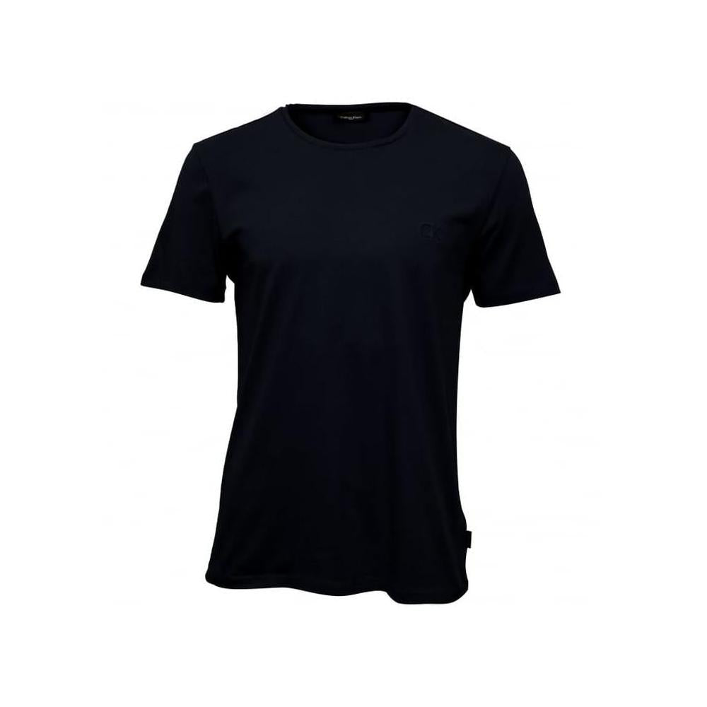 Jari Embossed Logo Crew-Neck T-Shirt, Perfect Black-Calvin Klein-UNDERU