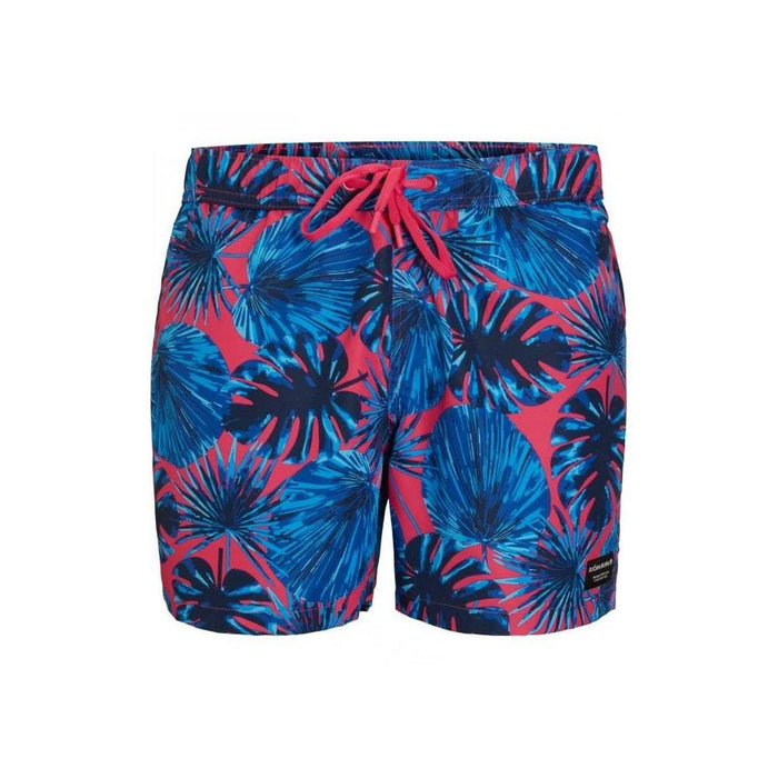 L.A. Garden Print Boys Swim Shorts, Blue/Purple-Bjorn Borg-UNDERU