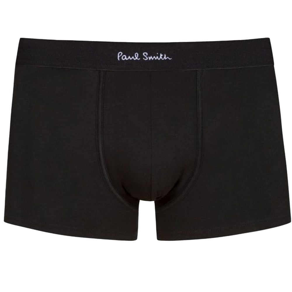 3-Pack Multi-Stripe & Solid Boxer Trunks, Black/White/Multi-Paul Smith-UNDERU