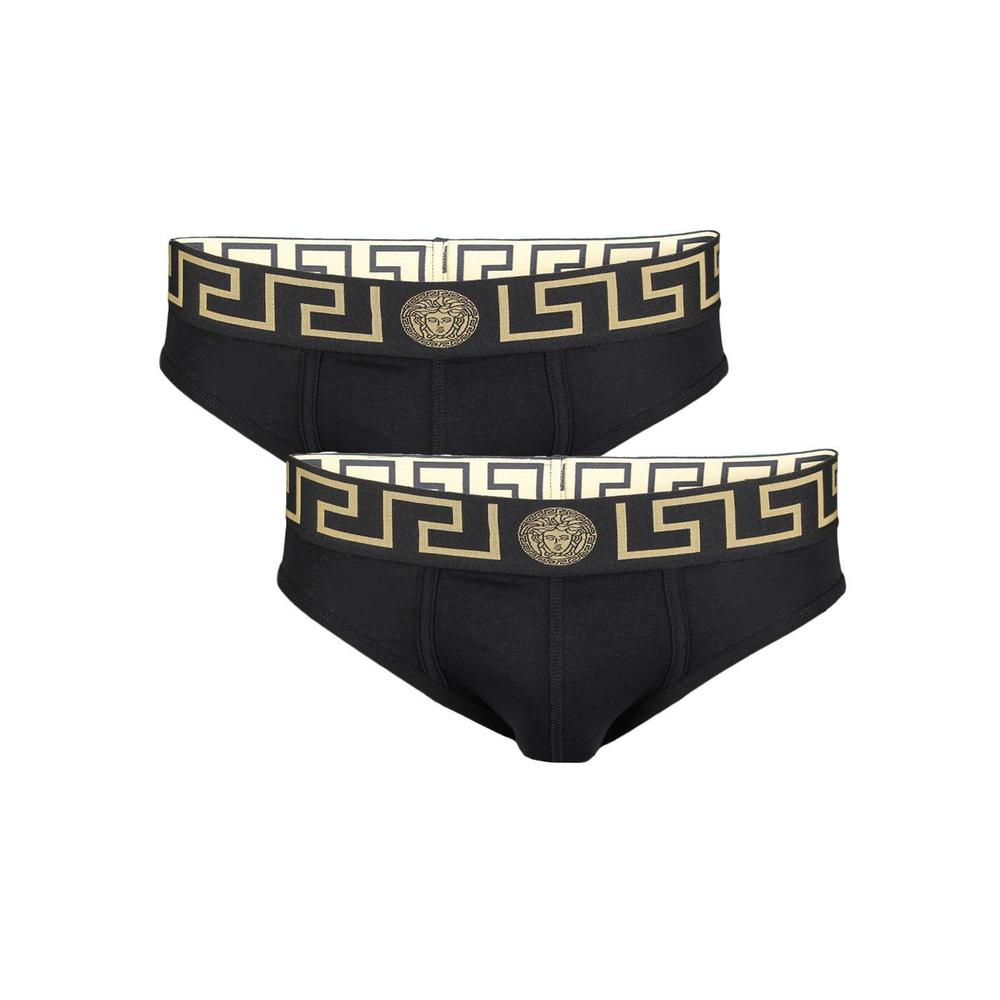 Versace 2 pack black briefs