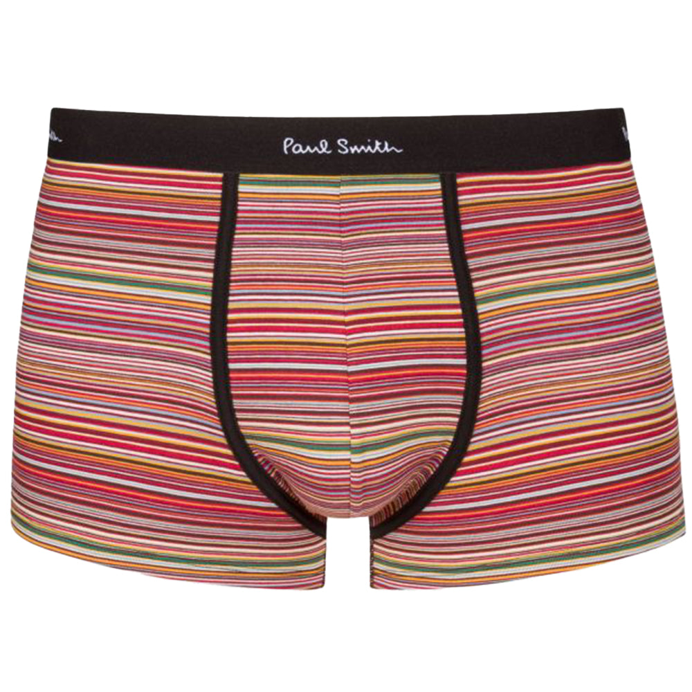 3-Pack Multi-Stripe & Solid Boxer Trunks, Black/White/Multi-Paul Smith-UNDERU