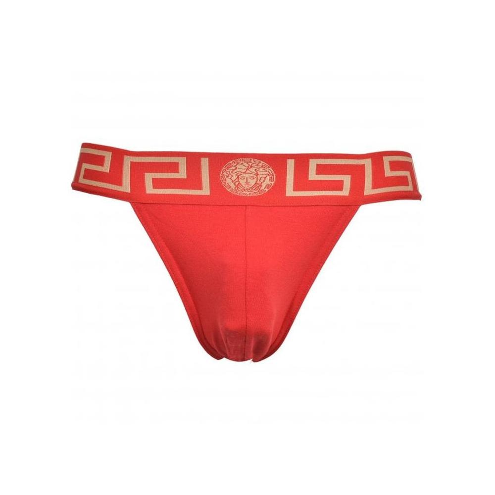 Greca Border Jockstrap, Red-Versace-UNDERU