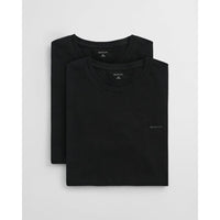 2-Pack Regular Fit Cotton Crew-Neck T-Shirts, Black