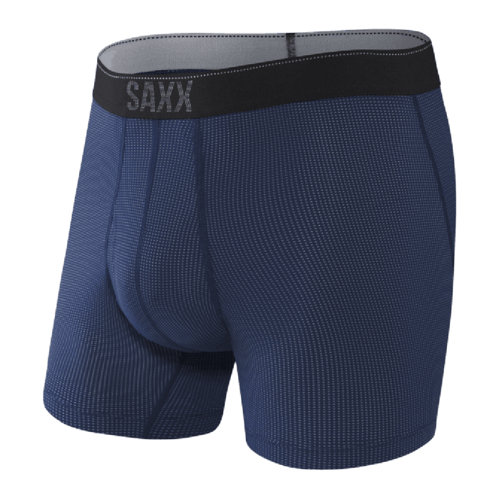 Quest New Dot Design Boxer Brief, Midnight Blue-SAXX-UNDERU