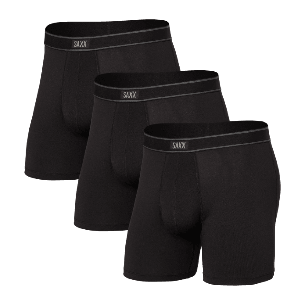 3-Pack Daytripper Boxer Briefs, Black-SAXX-UNDERU