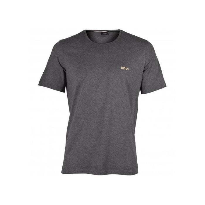 BOSS-Luxe Jersey Loungewear T-Shirt, Charcoal/gold-UNDERU