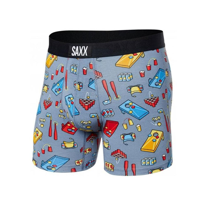 Vibe Beer Olympics Boxer Brief, Grey-SAXX-UNDERU