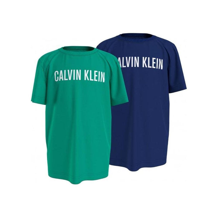 Calvin Klein-Boys 2-Pack Intense Power Logo T-Shirts, Teal/Blue-UNDERU