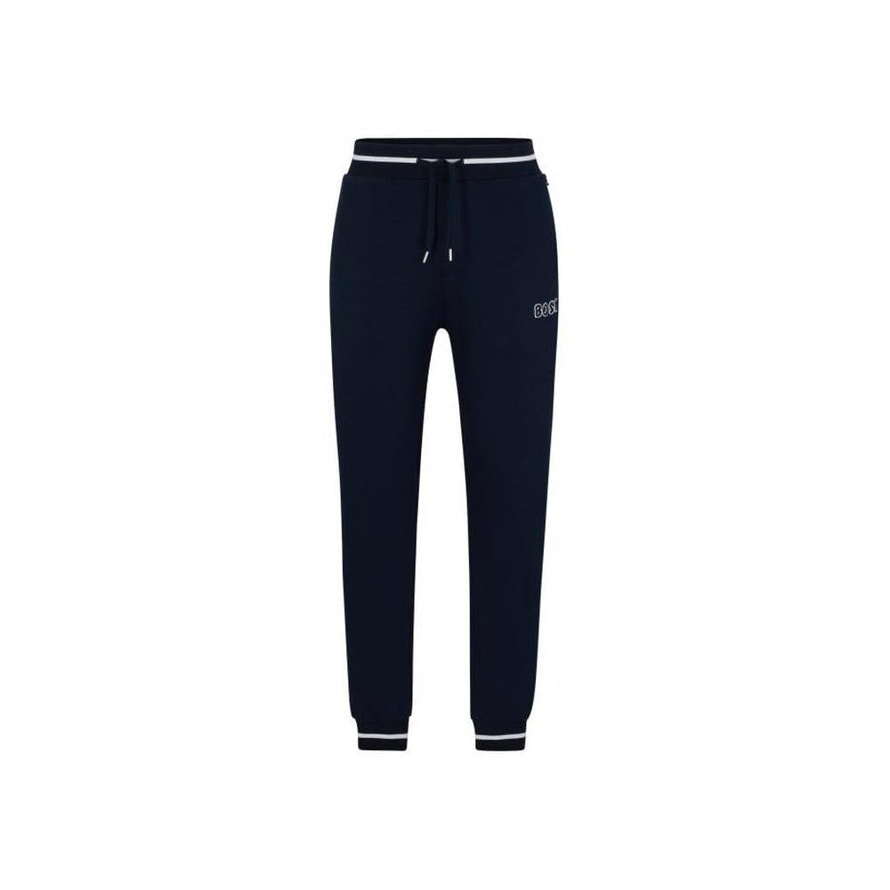 BOSS-Contemporary Loungewear Jogging Bottoms, Dark Blue Melange-UNDERU