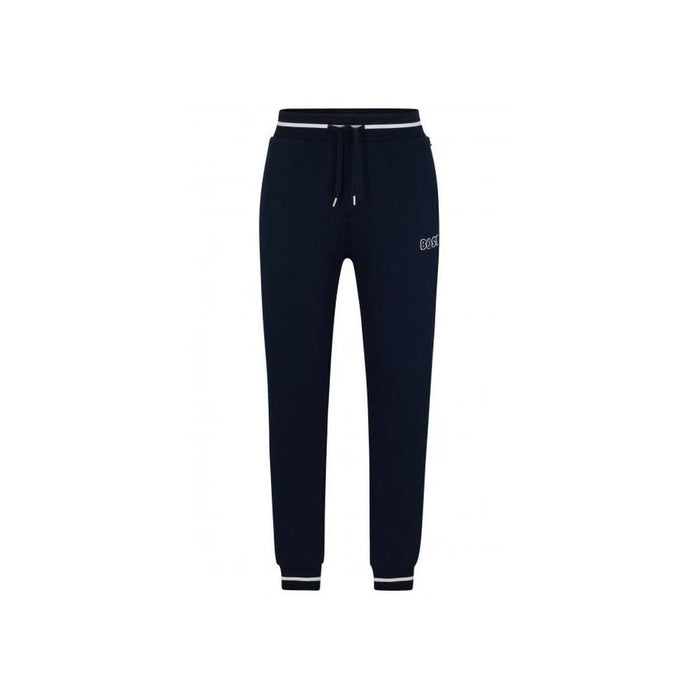 BOSS-Contemporary Loungewear Jogging Bottoms, Dark Blue Melange-UNDERU
