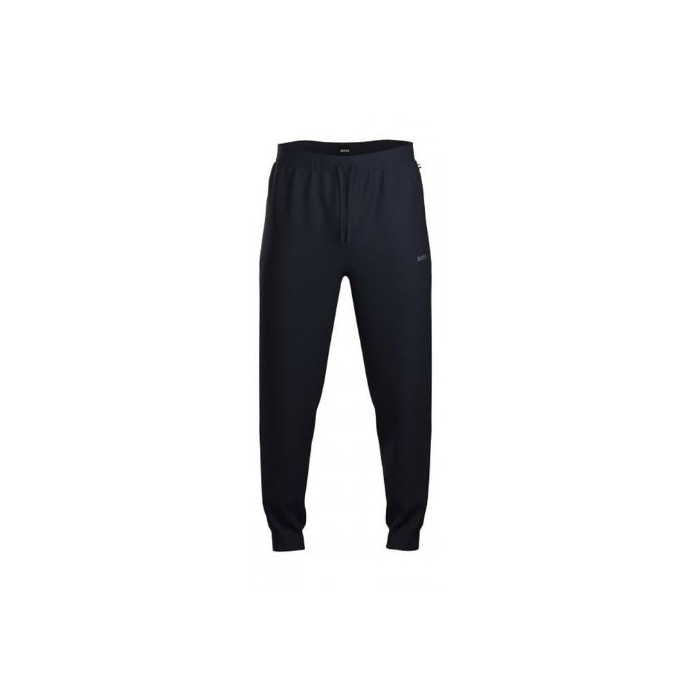 BOSS-Lightweight Mini Waffle Jogging Bottoms, Navy-UNDERU