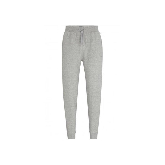 BOSS-Cozy Jogging Bottoms, Medium Grey Melange-UNDERU