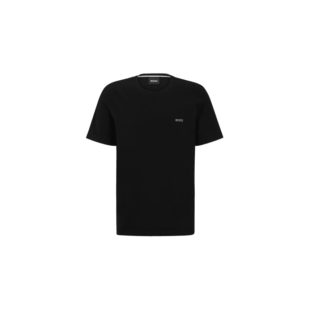 BOSS-Luxe Jersey Crew-Neck Loungewear T-Shirt, Black-UNDERU