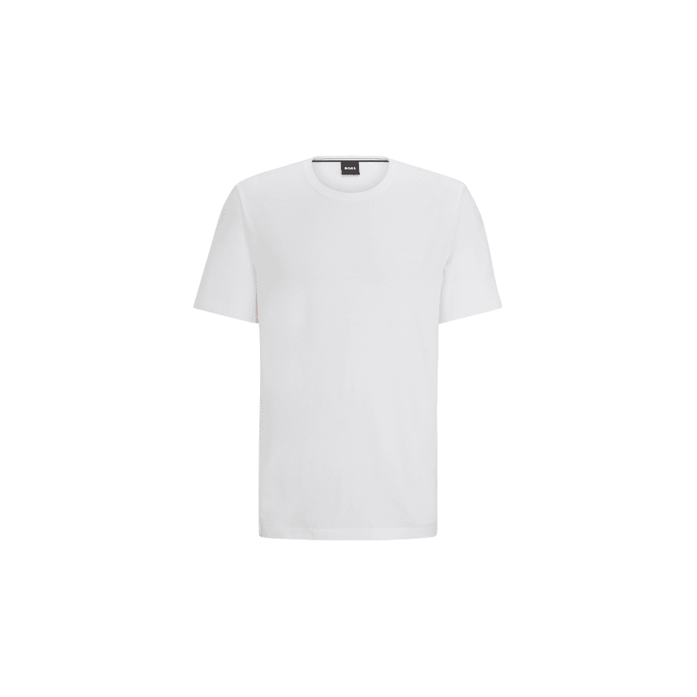 BOSS-Luxe Jersey Crew-Neck Loungewear T-Shirt, White-UNDERU