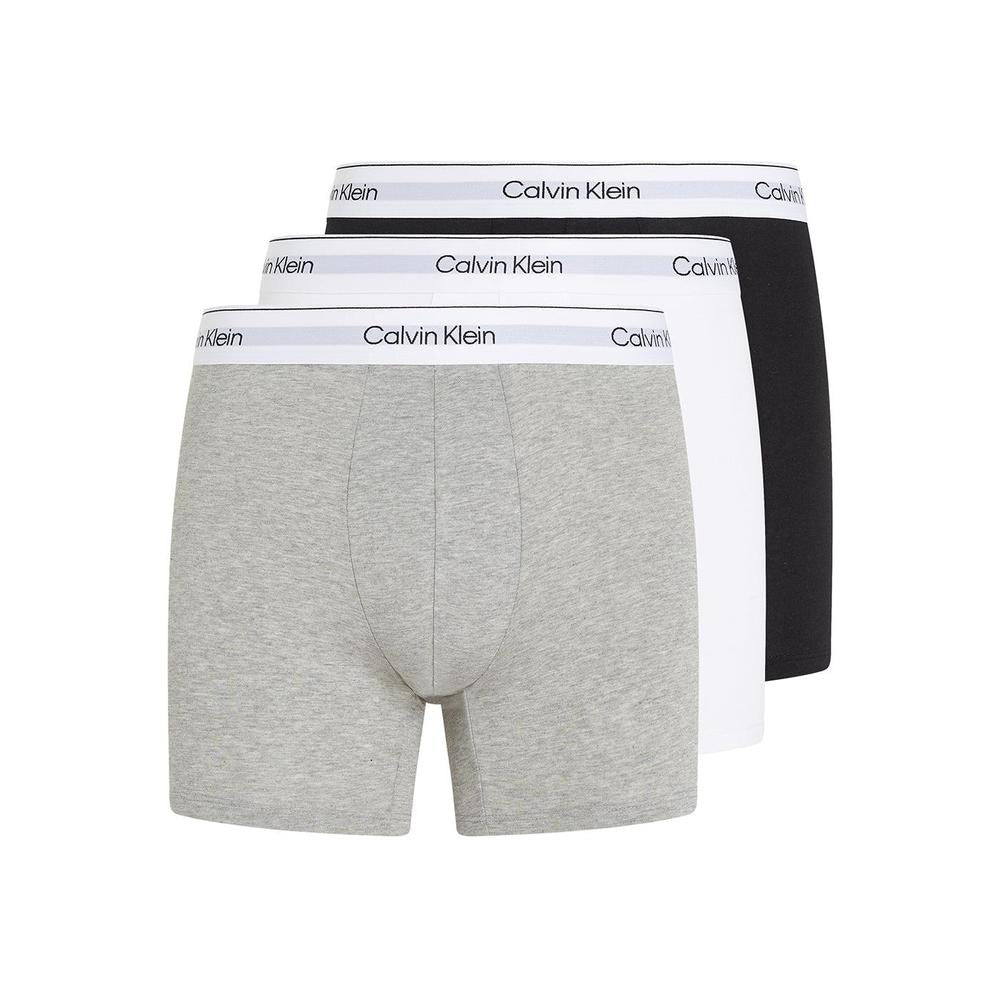 Calvin Klein Men's 3-Pack Modern Cotton Boxer Briefs, Black/Grey/White