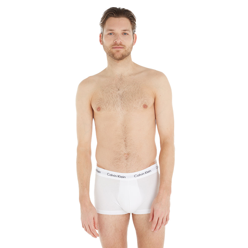 Calvin Klein Men's 3-Pack Low-Rise Cotton Stretch Boxer Trunks