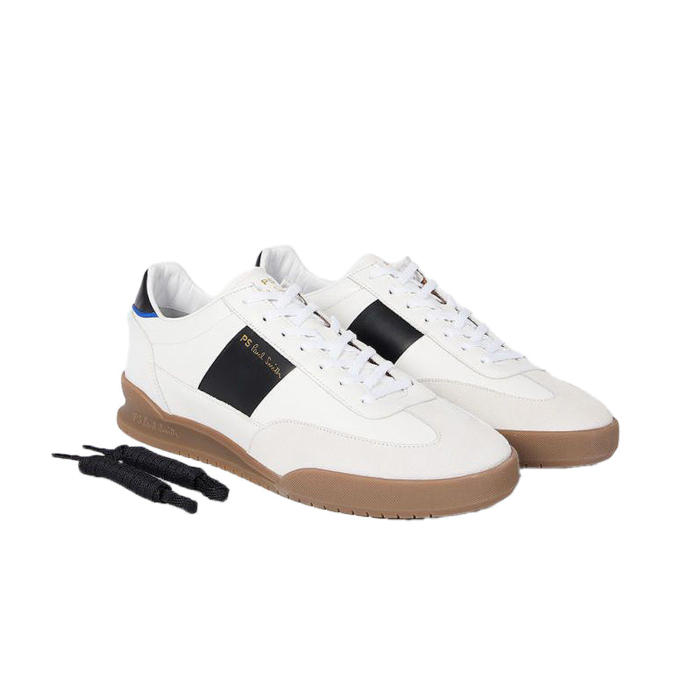 Paul Smith Men's Dover Trainers, White/Black - Main Image