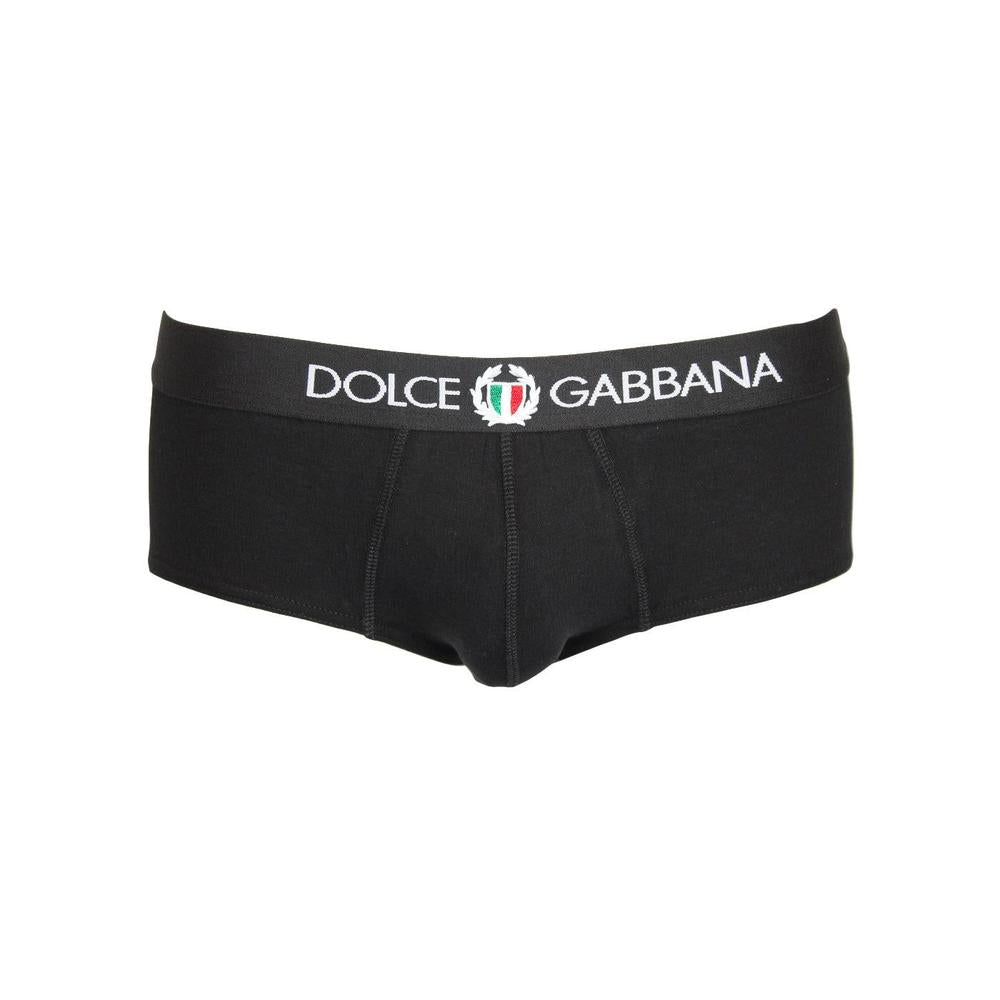 Dolce & Gabbana Black Cotton Stretch Regular Brief Underwear main image 1
