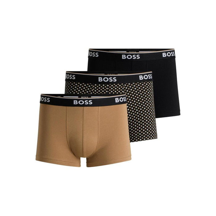 Lacoste Underwear Men BOSS Pack Icon Logo Trunk Black Hugo