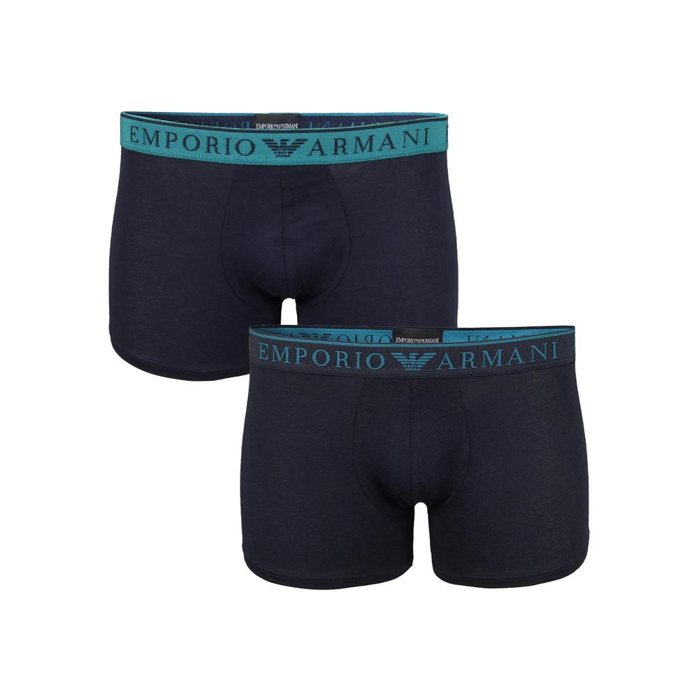 2-Pack Endurance Boxer Trunks, Armani Blue