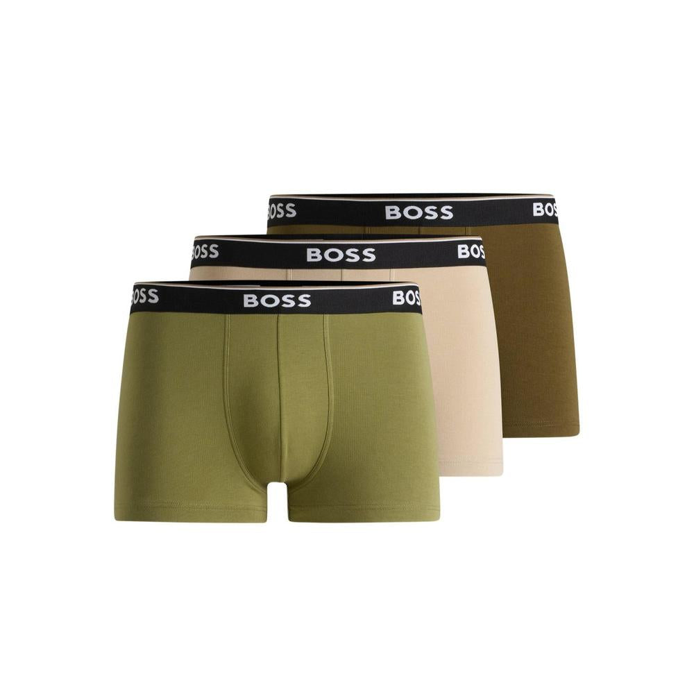 3-Pack Power Boxer Trunks, Khaki