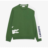 Lacoste Big Croc Fleece Loungewear Sweatshirt, Thyme