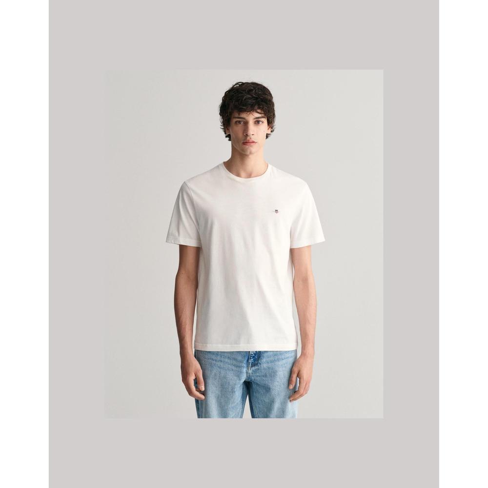 GANT men's white reg shield tshirt 