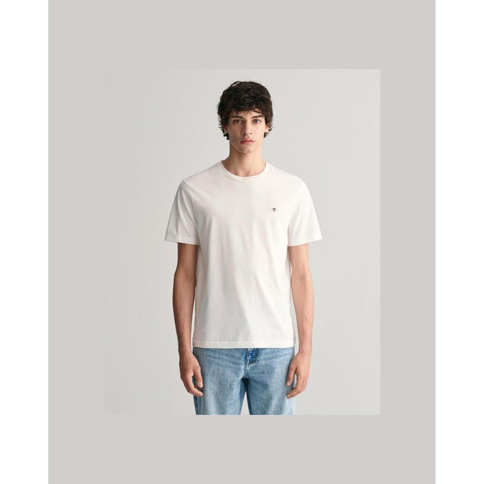GANT men's white reg shield tshirt 
