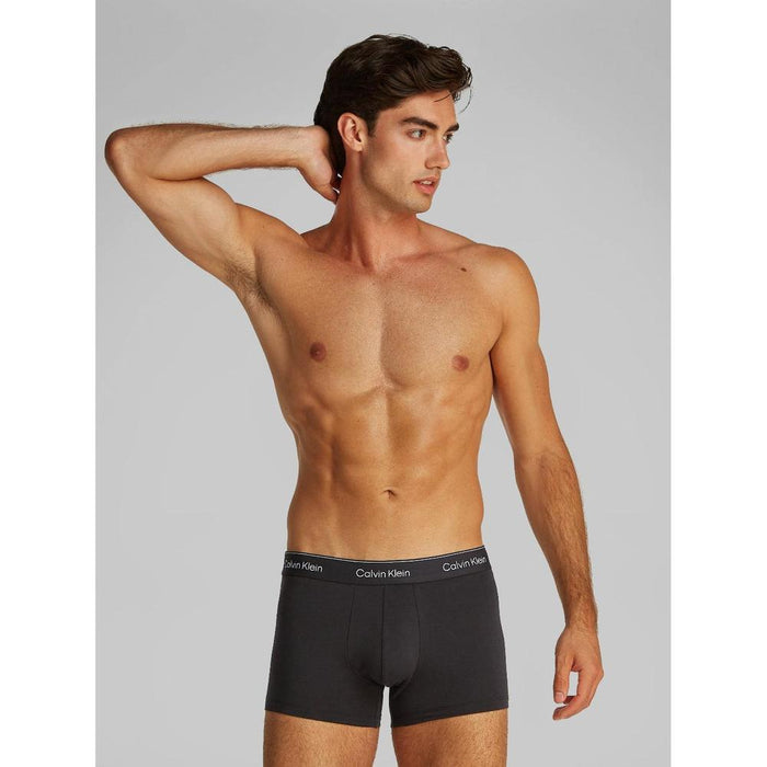 Calvin Klein 5-Pack Boxer Trunks, Black.