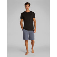 3-Pack Crew Neck T-Shirts, Black/White/Grey Heather