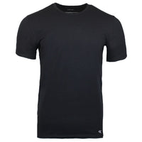 Black t-shirt on a white background