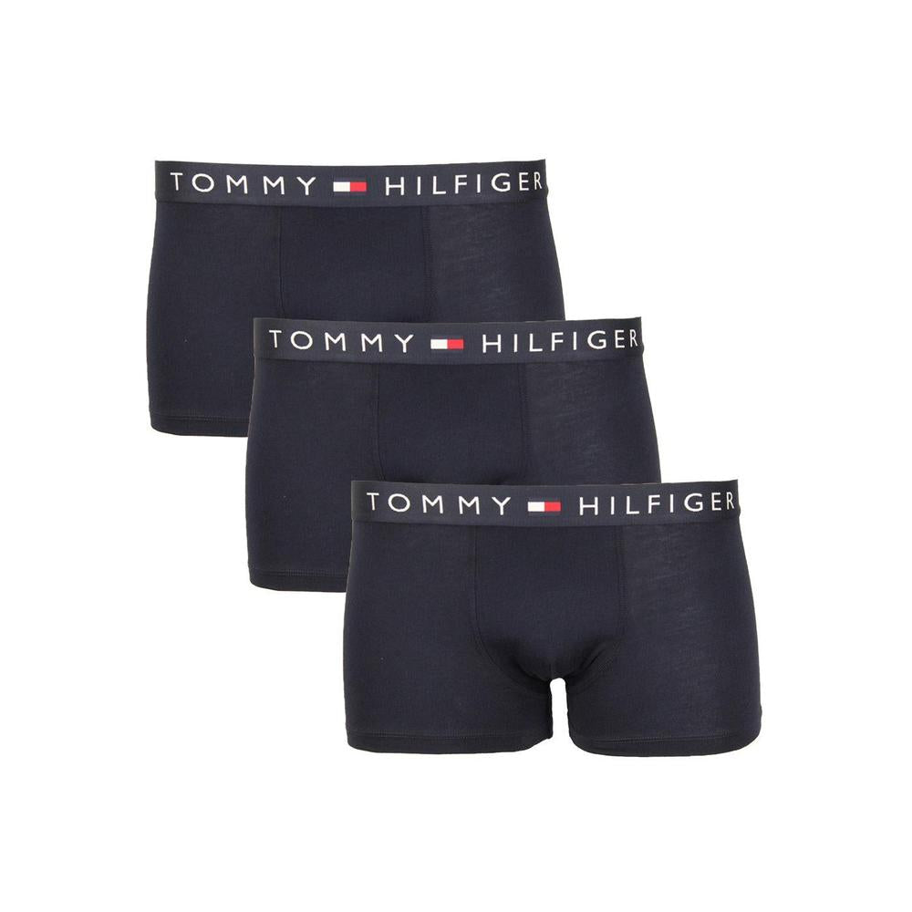 Tommy Hilfiger Men's 3-Pack TH Original Boxer Trunks, Navy
