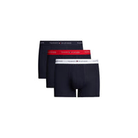 Tommy Hilfiger 3-Pack Boxer Trunks, Primary Red/White/Desert Sky