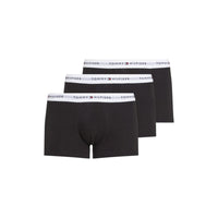 Tommy Hilfiger 3-Pack Boxer Trunks, Black/White
