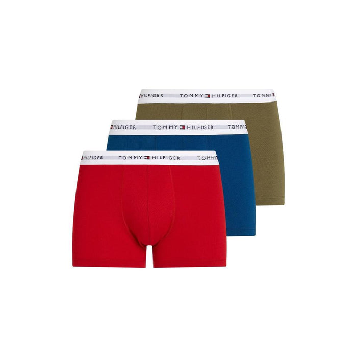 3-Pack Boxer Trunks, Deep Indigo/Primary Red/Utility Olive