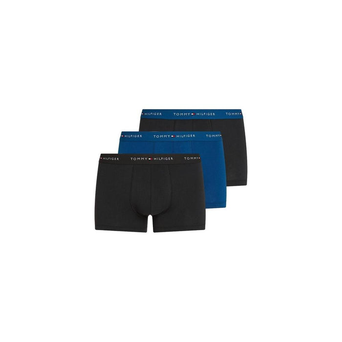 Tommy Hilfiger 3-Pack Boxer Trunks, Deep Indigo/Black