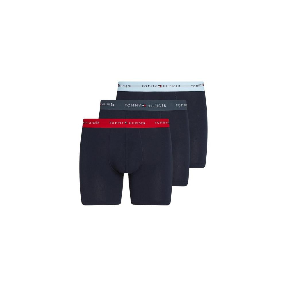 Tommy Hilfiger 3-Pack Coloured Band Boxer Briefs, Navy/Sweet Blue/Primary Red