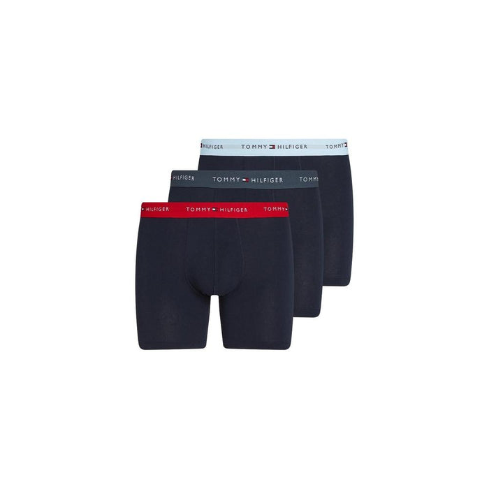 Tommy Hilfiger 3-Pack Coloured Band Boxer Briefs, Navy/Sweet Blue/Primary Red