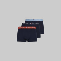 Tommy Hilfiger 3-Pack Boxer Trunks, Desert Sky/Capri Sun/Blue