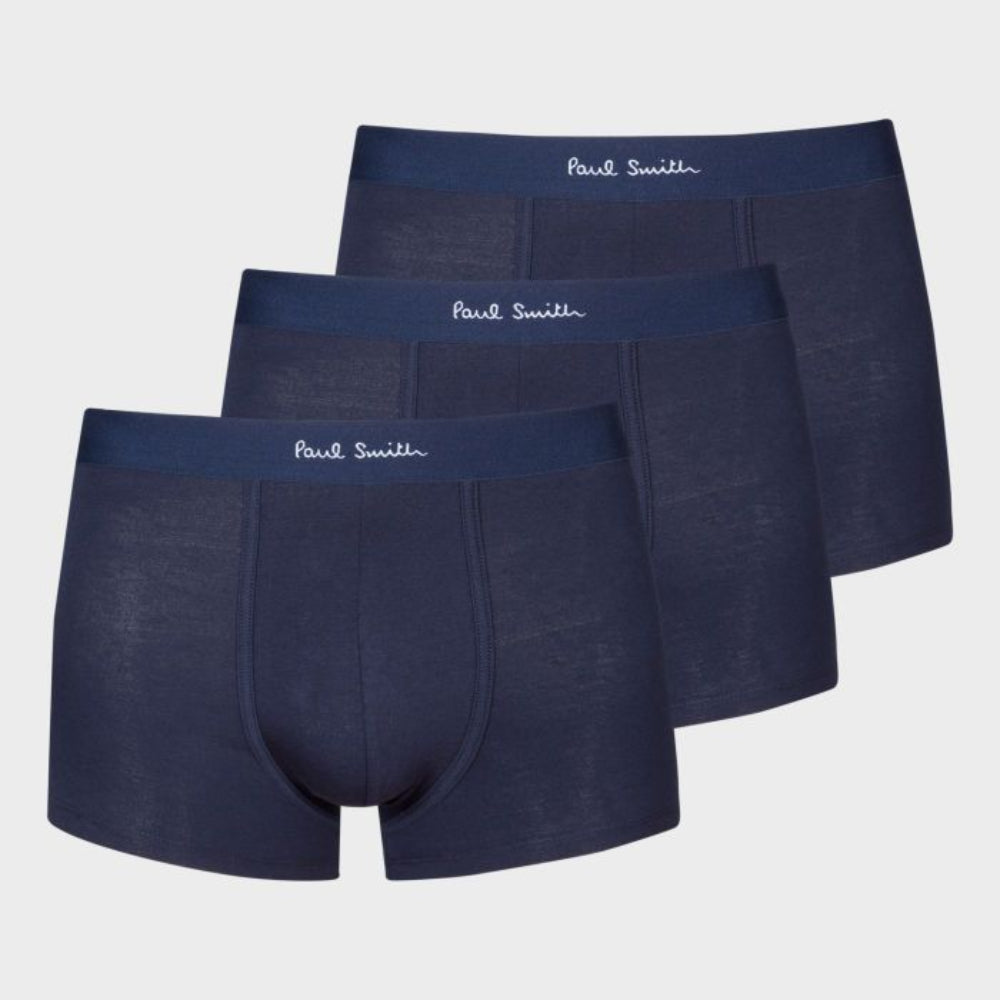 3-Pack Classic Boxer Trunks, Blue
