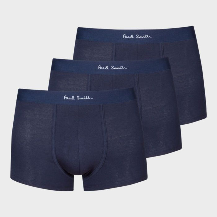 3-Pack Classic Boxer Trunks, Blue