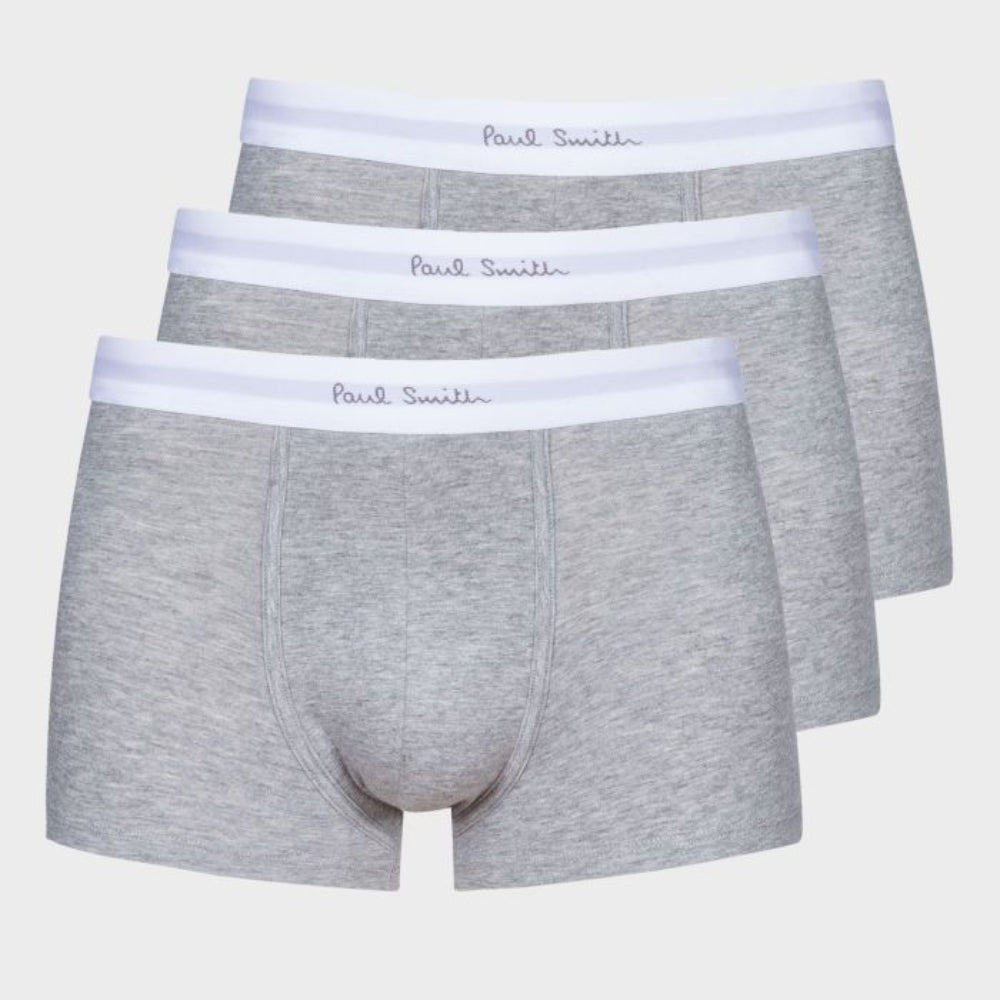 Paul Smith 3-Pack Classic Boxer Trunks, Grey