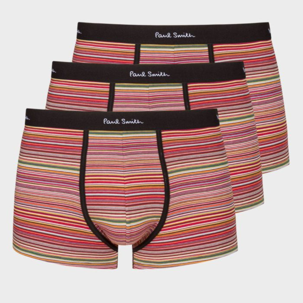 3-Pack Multi-Stripe Boxer Trunks, Multi colour