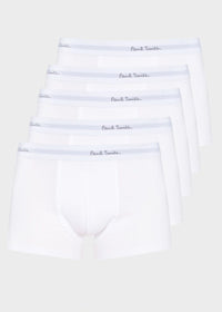 5-Pack Classic Boxer Trunks, White