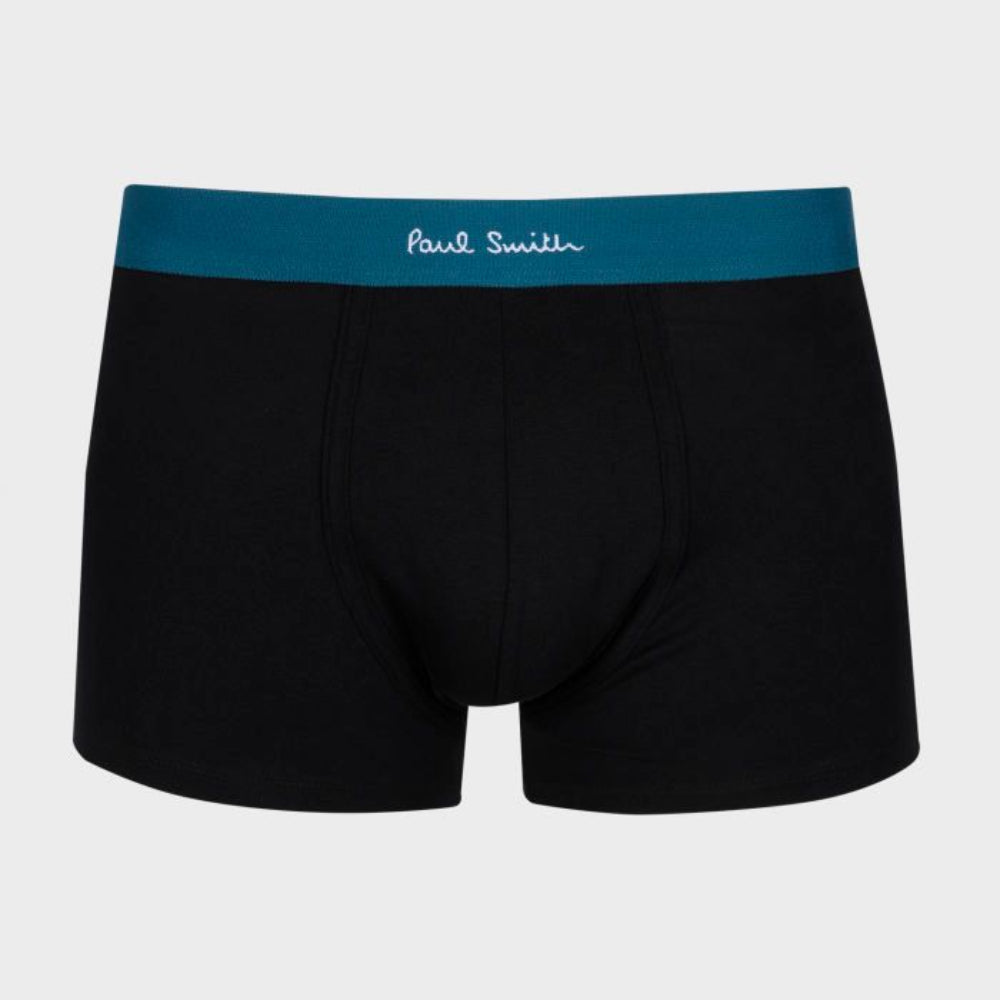 Paul Smith 3-Pack Classic Boxer Trunks with Mixed Waistband, Black