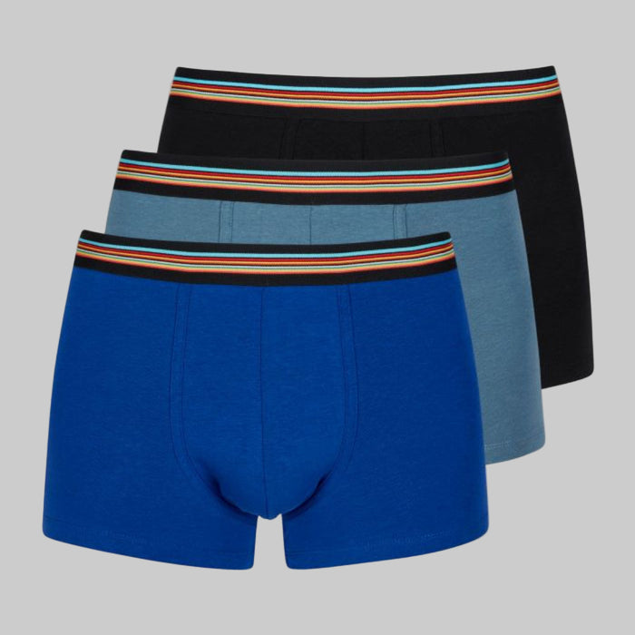 3-Pack Men's Signature Stripe Waistband, Blue Mix