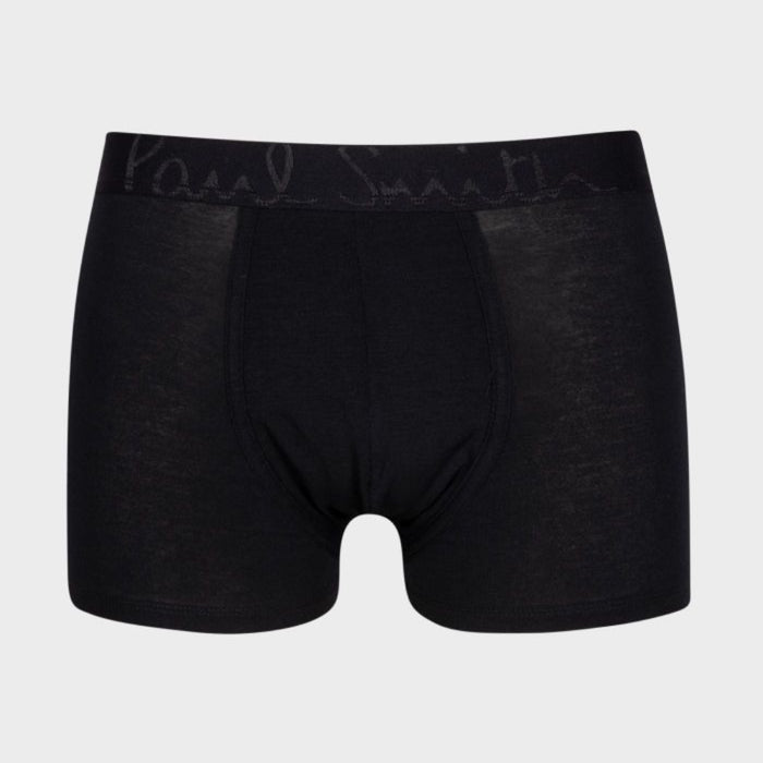 Paul Smith 3-Pack Men's Bold Logo Modal Trunks, Black/Navy/White